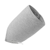 Grey Melange Luxe Solid Kerchief Bib