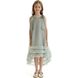 Violeta Sleeveless Ruffle Overlay Dress
