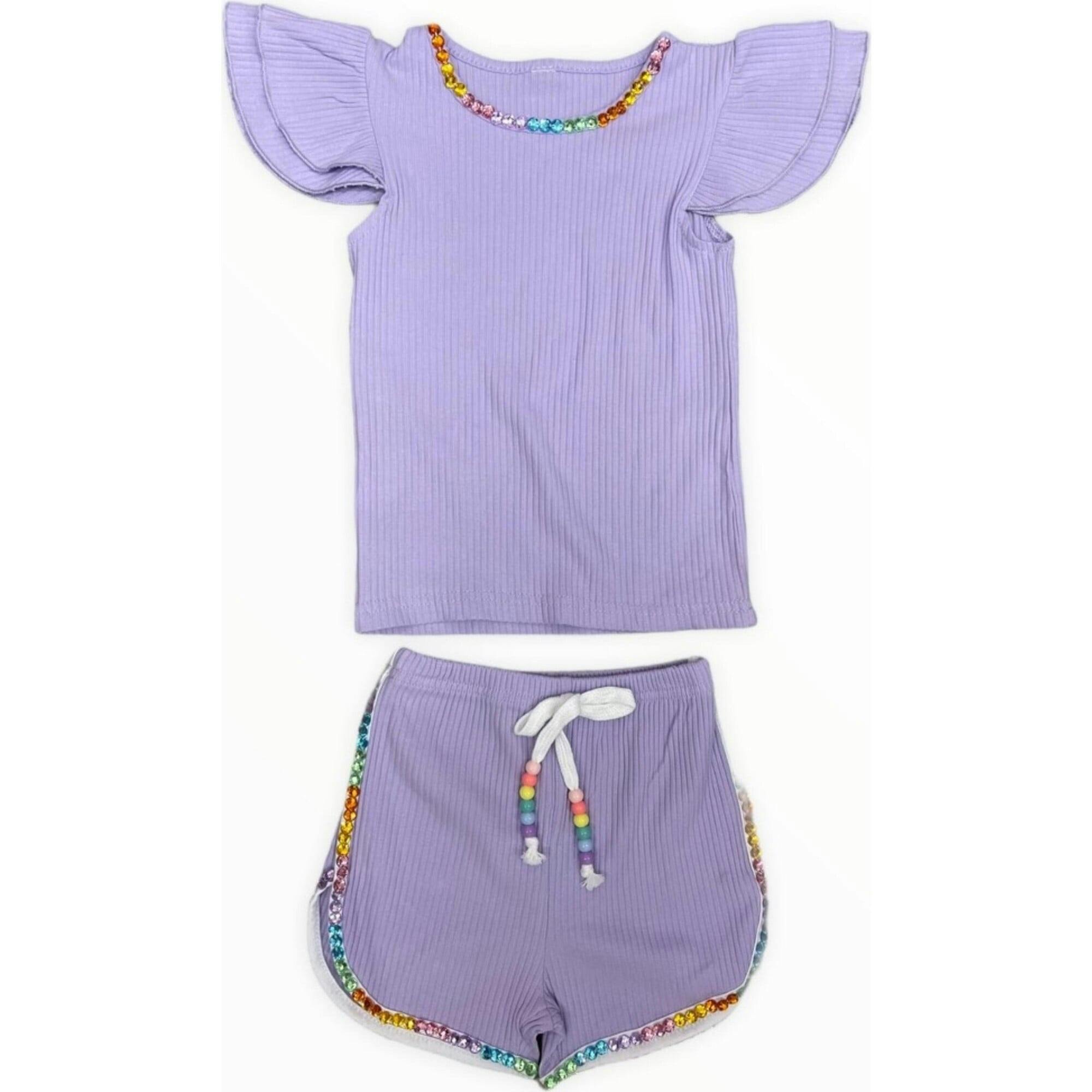 Candy Gem Bead Ruffle Set