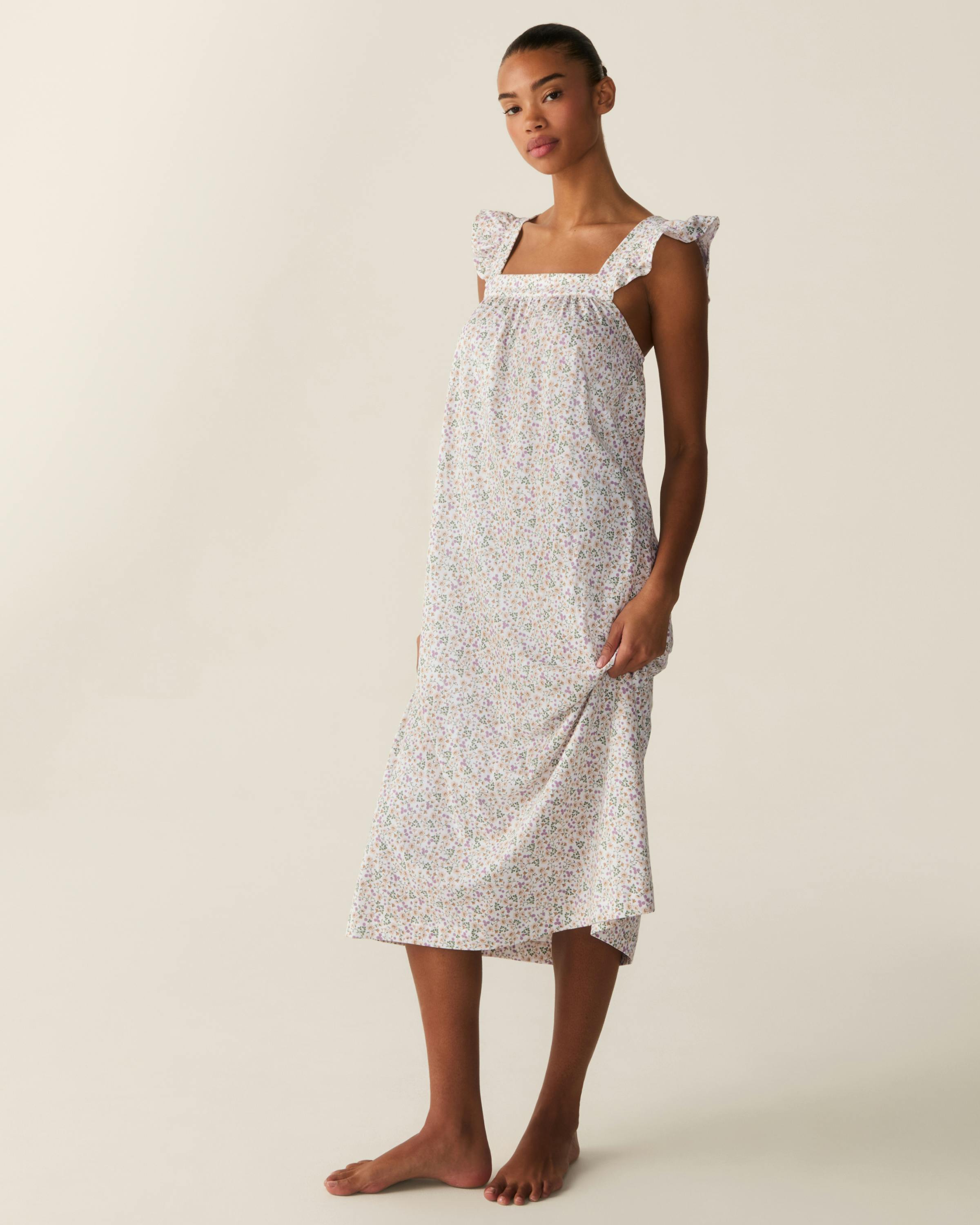 Women's Pima Clara Nightgown in Meadow Bloom