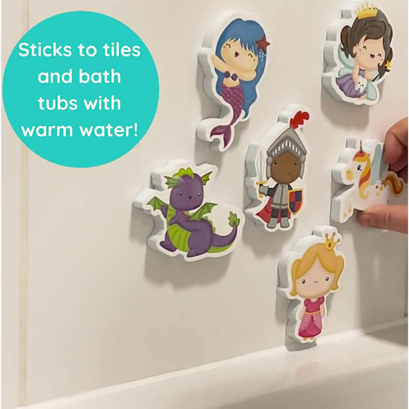 Buddy & Barney: Color Changing Bath Time Stickers - Magical Creatures