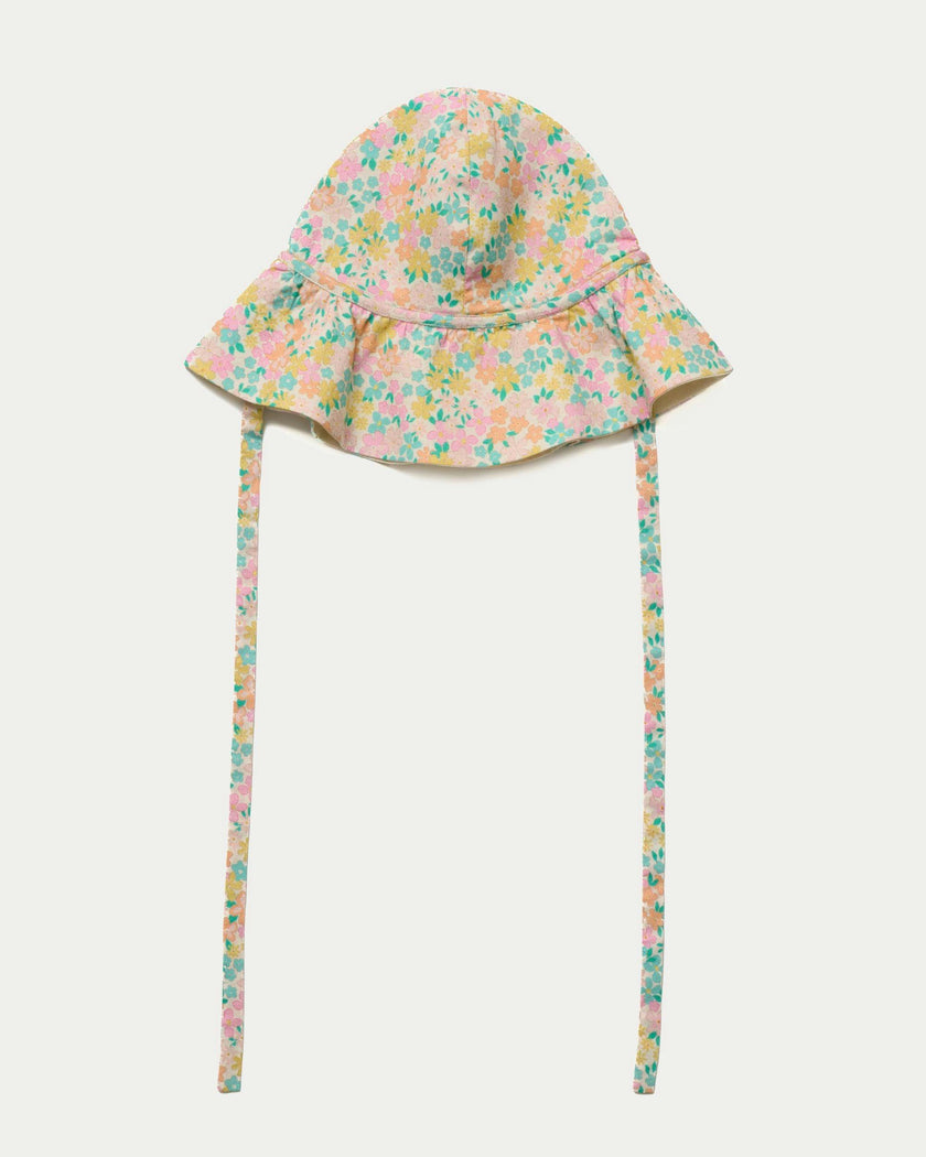 Bonnie Hat Cap - Emma Floral Mint