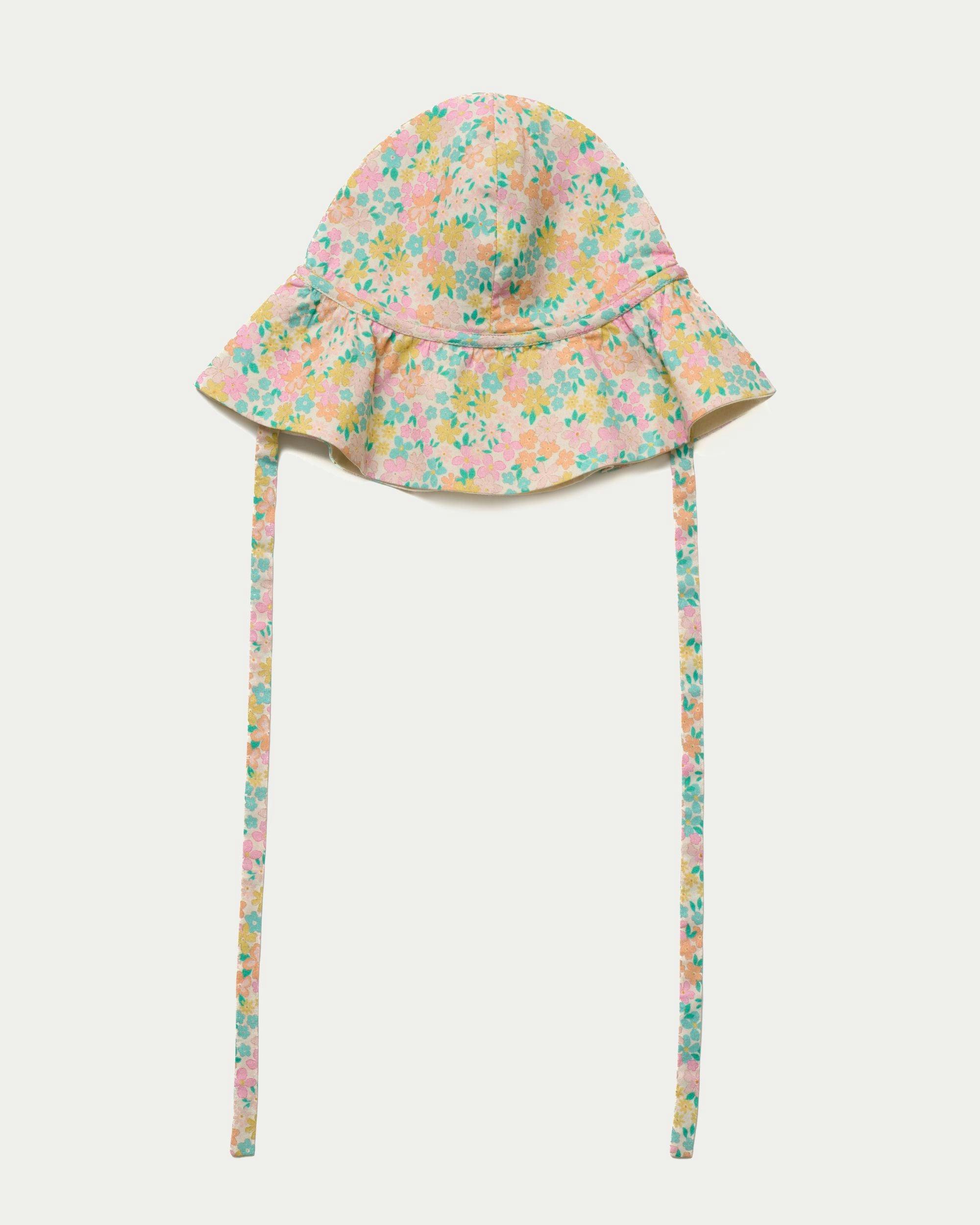 Bonnie Hat Cap - Emma Floral Mint