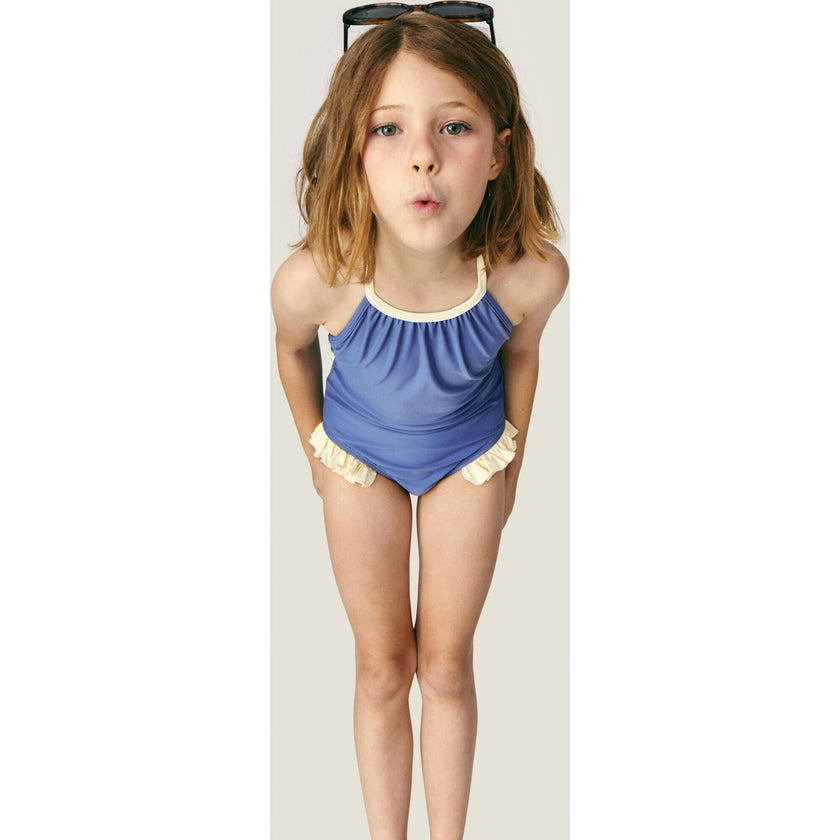 Mipounet SS26 Chiara, Swimwear Ecru Blue
