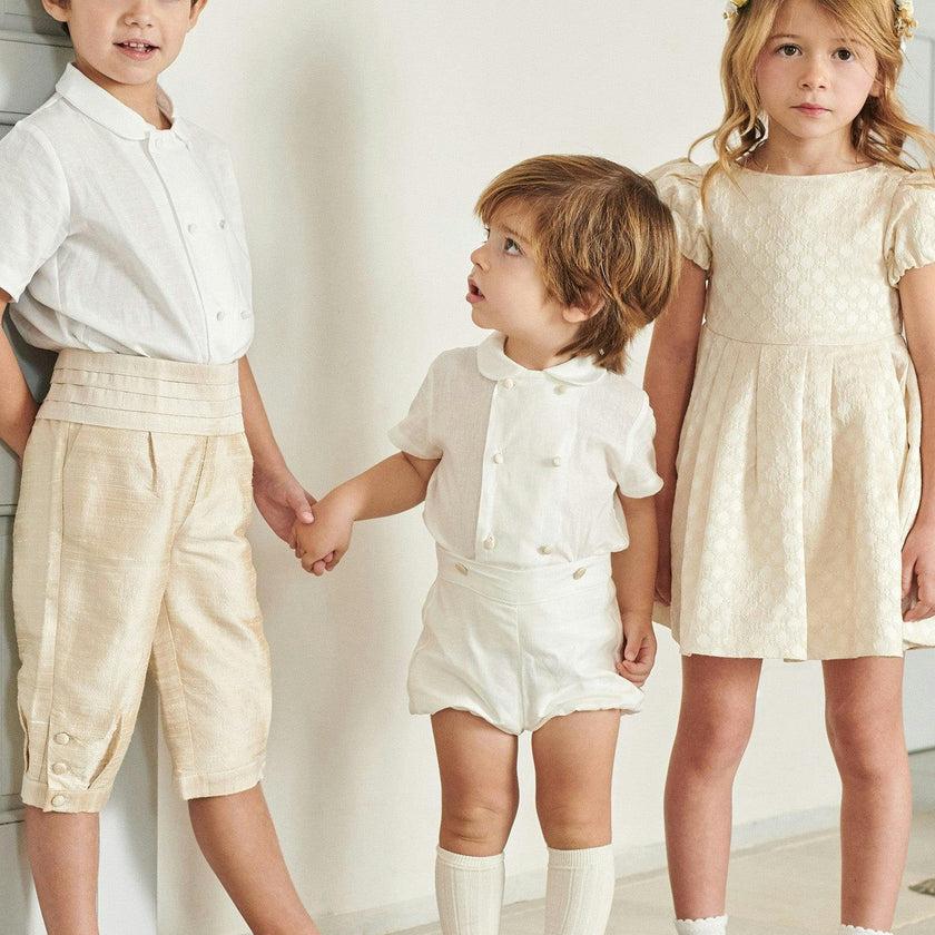 Ivory Edith Jacquard Ceremony Girl Dress