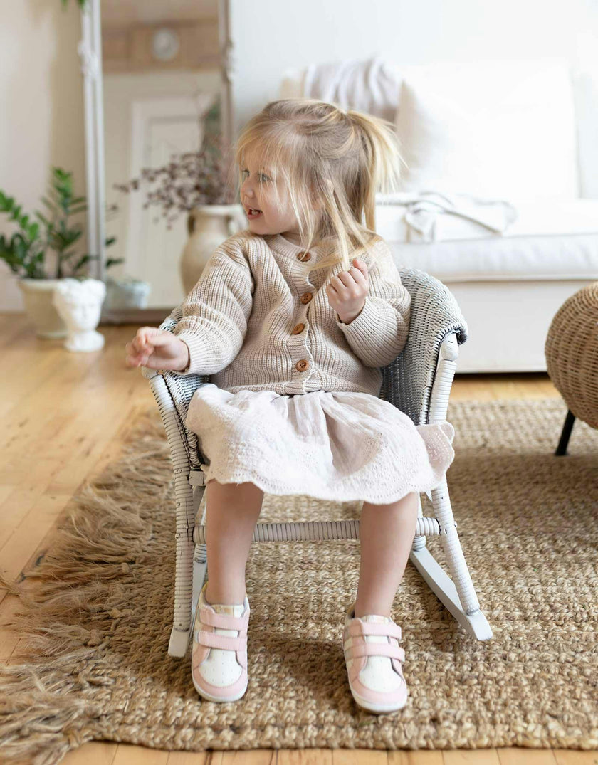 Valerie Crib Shoes, Pink