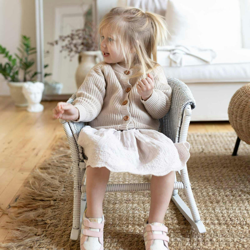 Valerie Crib Shoes, Pink