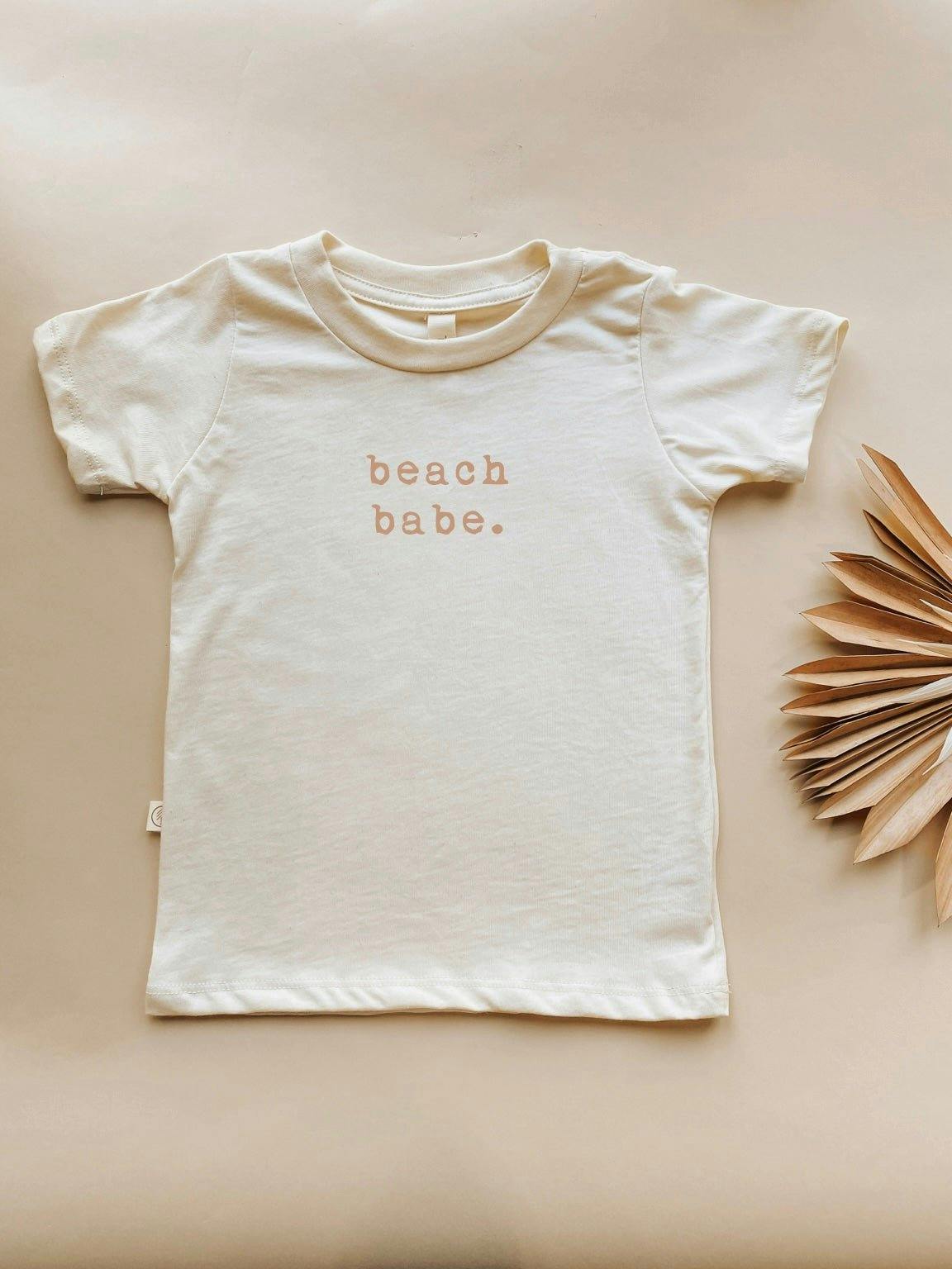 Beach Babe Clay Organic Cotton Short Sleeve Toddler T-Shirt