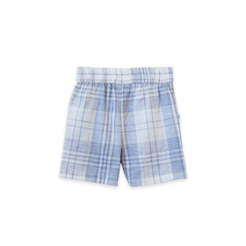 Everyday Drawstring Waist Check Shorts