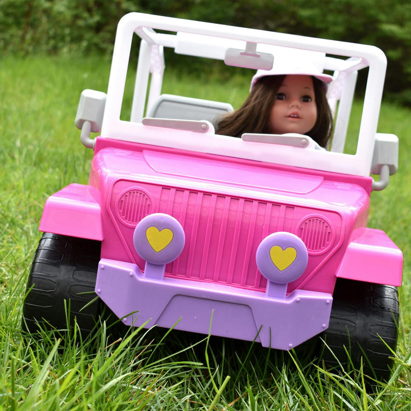 Sophia’s 4 x 4 Hot Pink Beach Cruiser Truck for 18" Dolls, Multi