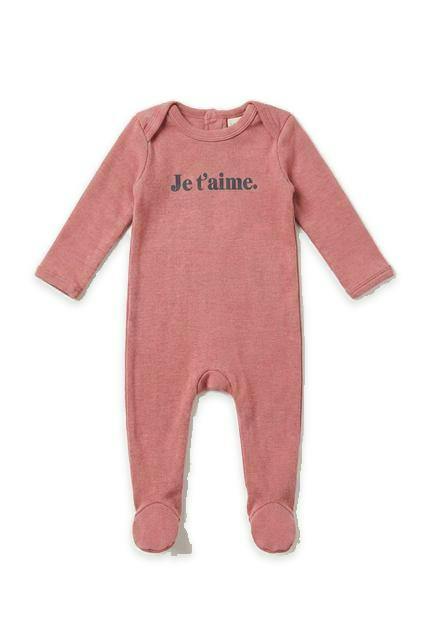 Je T'aime Print Footie