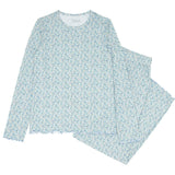 Women's Slate Floral Pima Pajamas Set