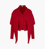 The Amal Cardigan -  Red