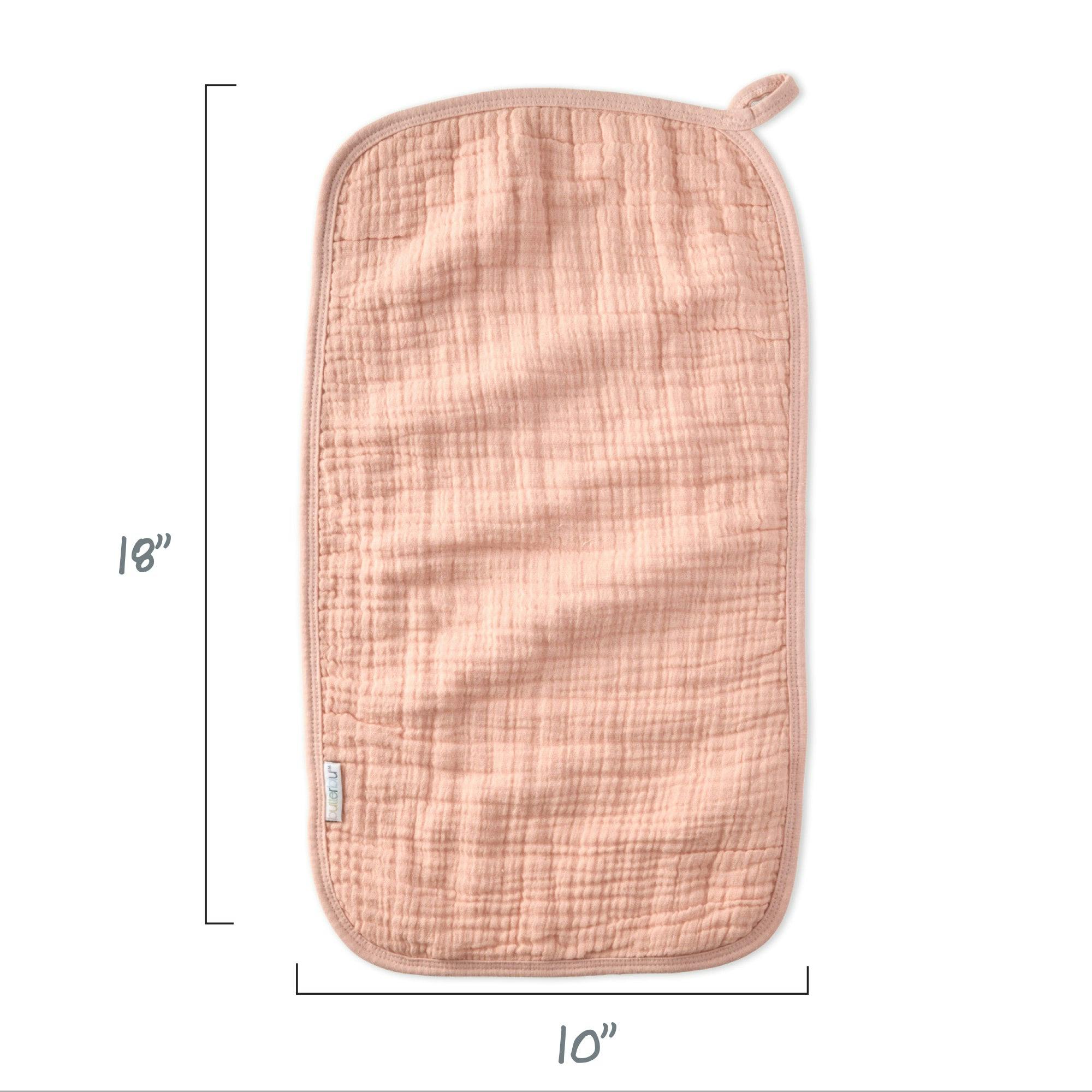 RILEY 5-Pack Crinkle Muslin Burp Cloths