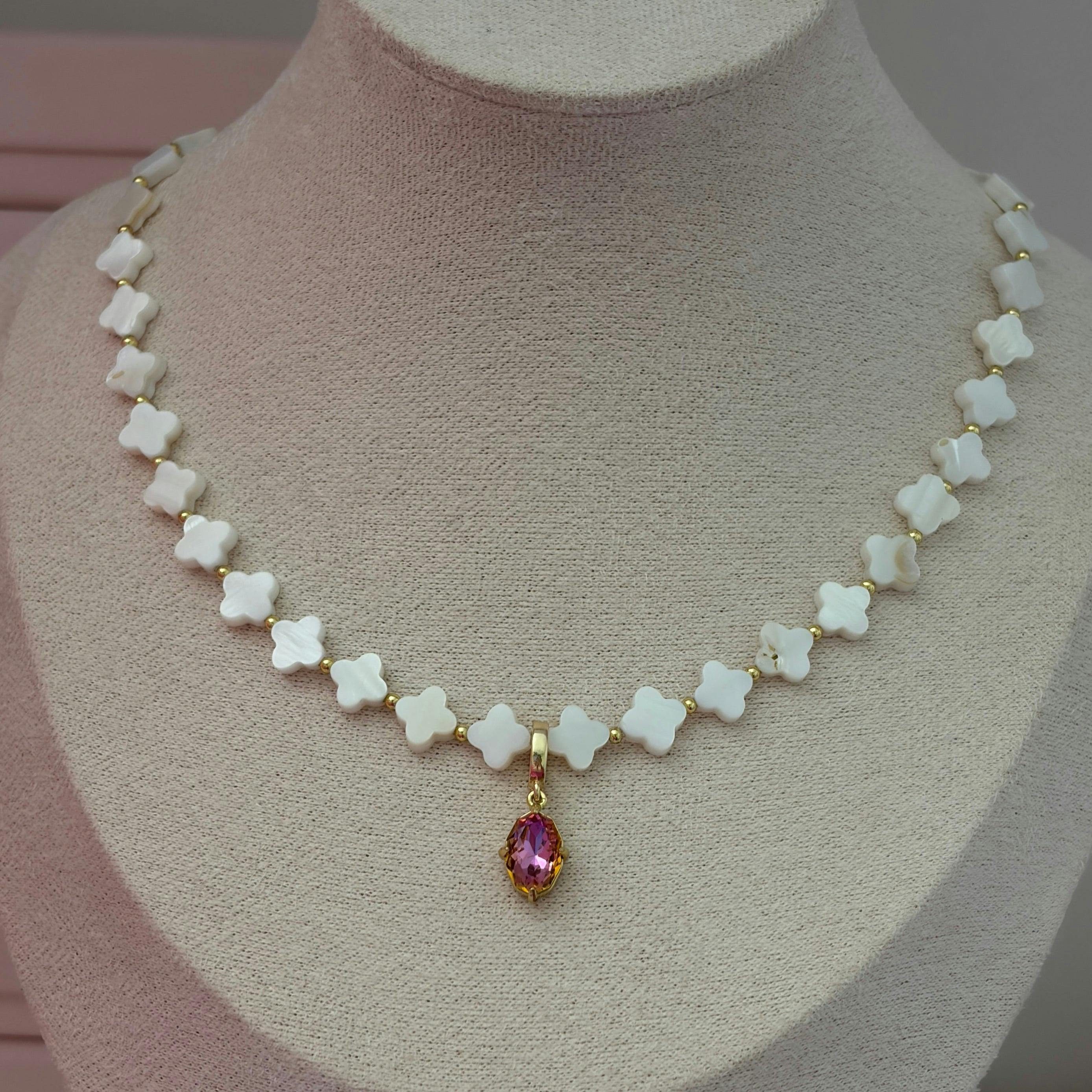 Hot Pink Gem Charm
