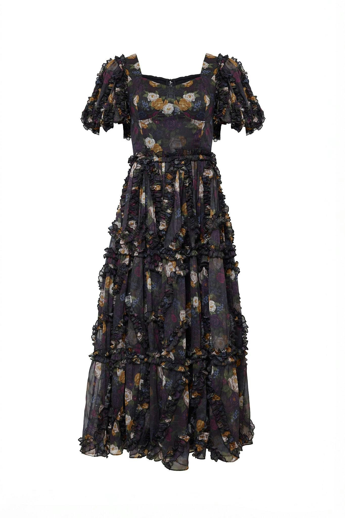 Layla Dress in Winter Floral