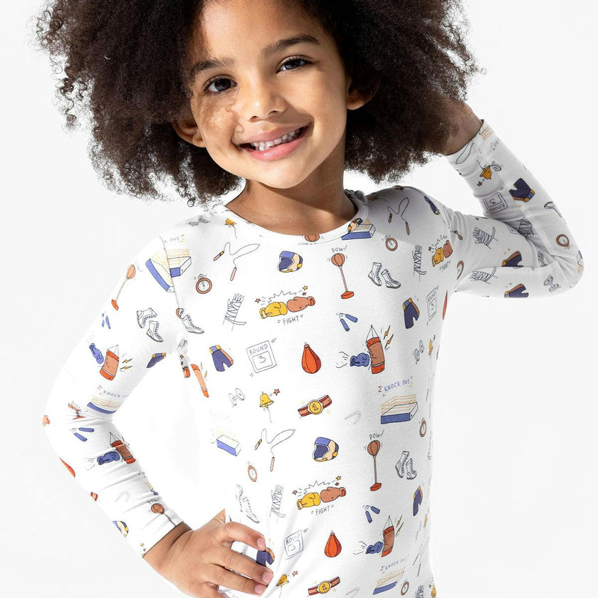 Boxing Bamboo Kids Pajamas