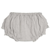 Grey Pinstripe Ruffle Bloomer