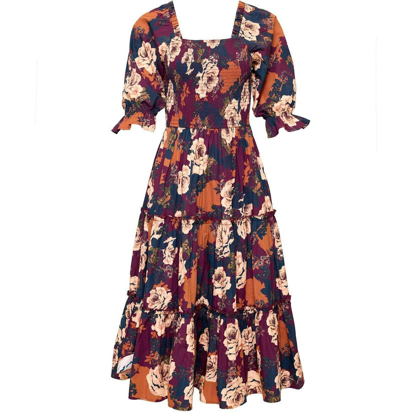 Madeline Dress in Equinox Rose