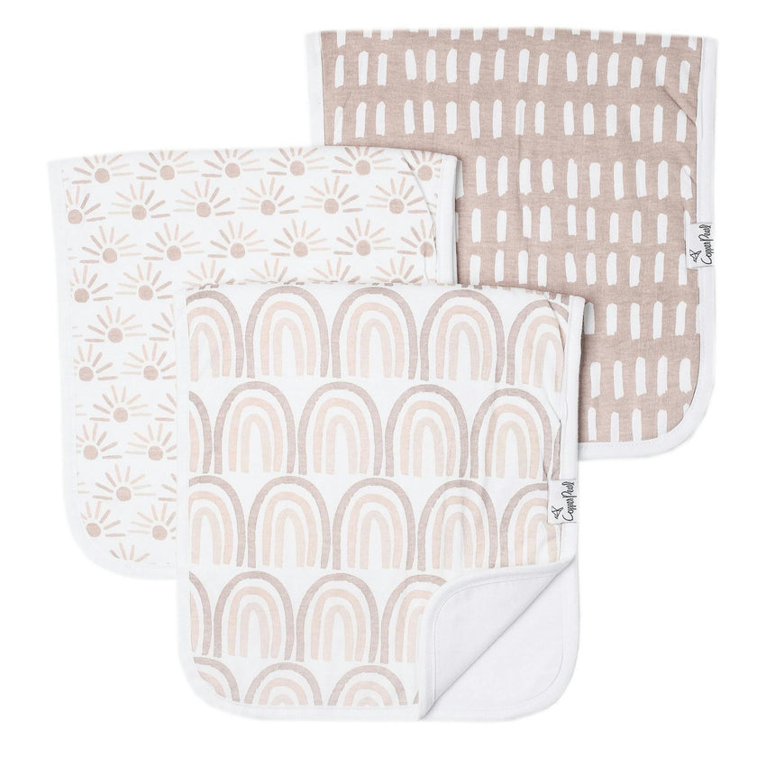 3 Pack Premium Burp Cloths - Bliss