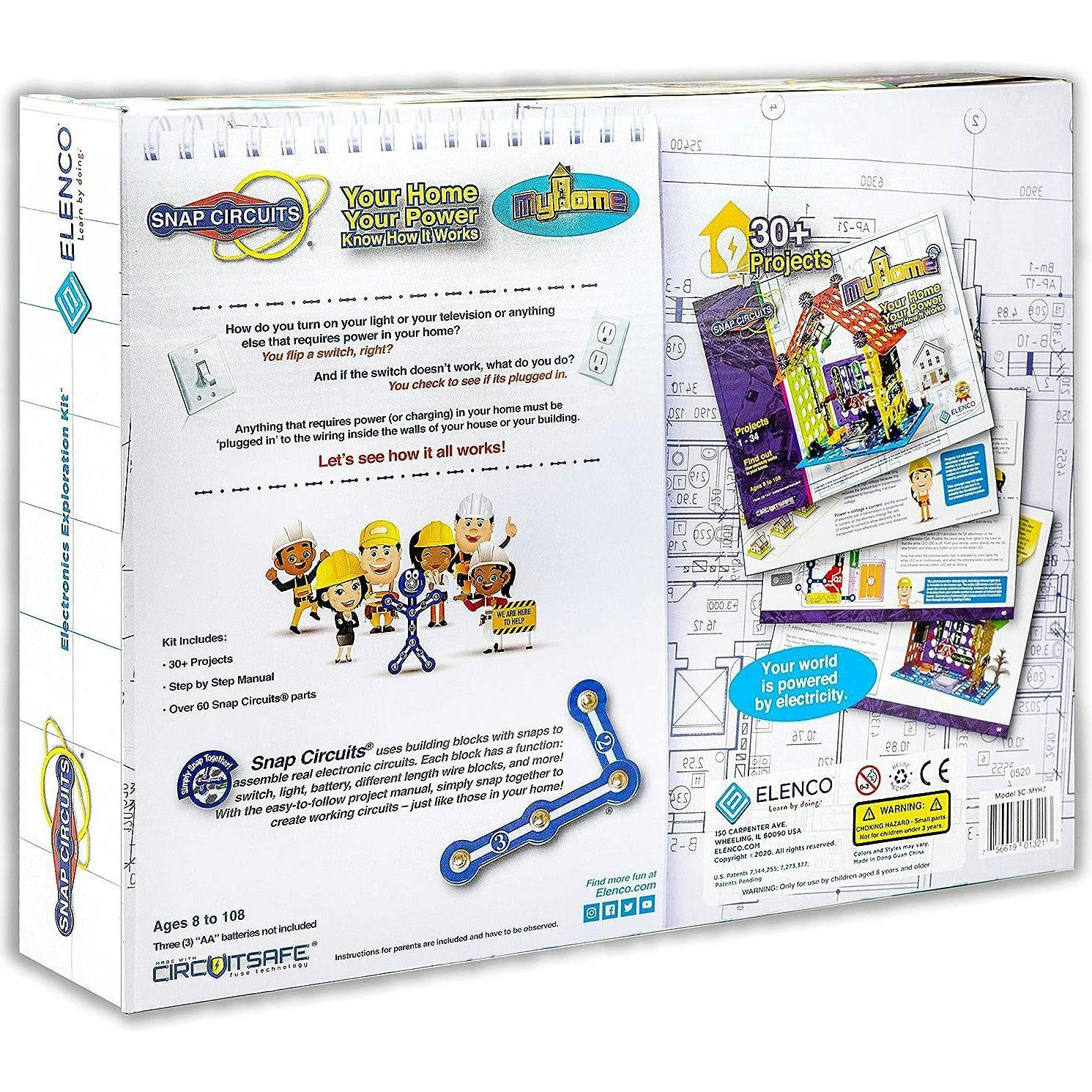 Sanp Circuits My Home  Electronics Building Kit STEM Learning Toy
