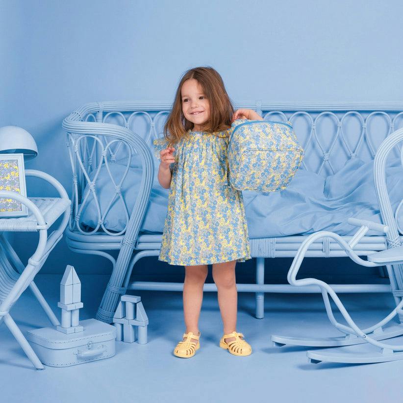 BONTON Noisette Baby Dress - Summer Blue