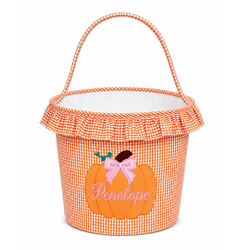 Ruffled Pumpkin Trick-or-Treat Tote