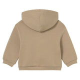 Beige Interactive Animal Zip-Up Sweatshirt