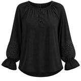 Crochet Lace Woven Blouse