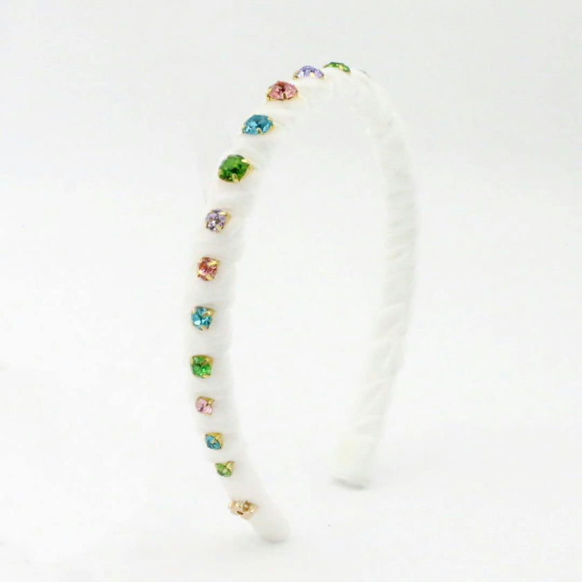 Multi Velvet Stones Headband