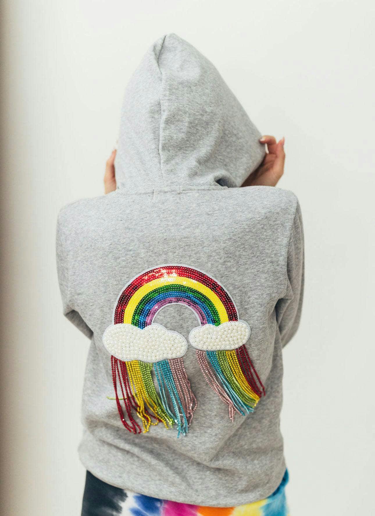 Crystal Rainbow Rain Hoodie – Teen/Women