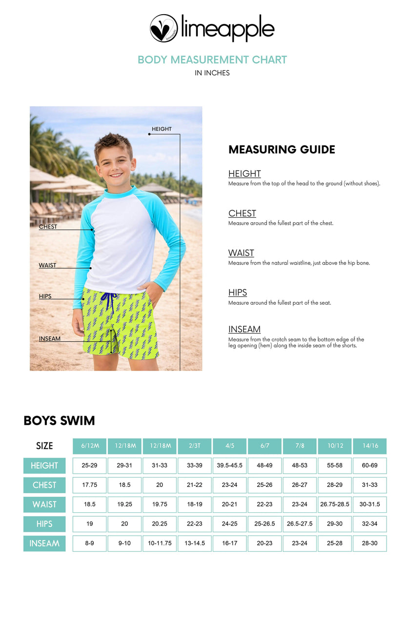 Dylan Boys Surfboard Print Board Shorts