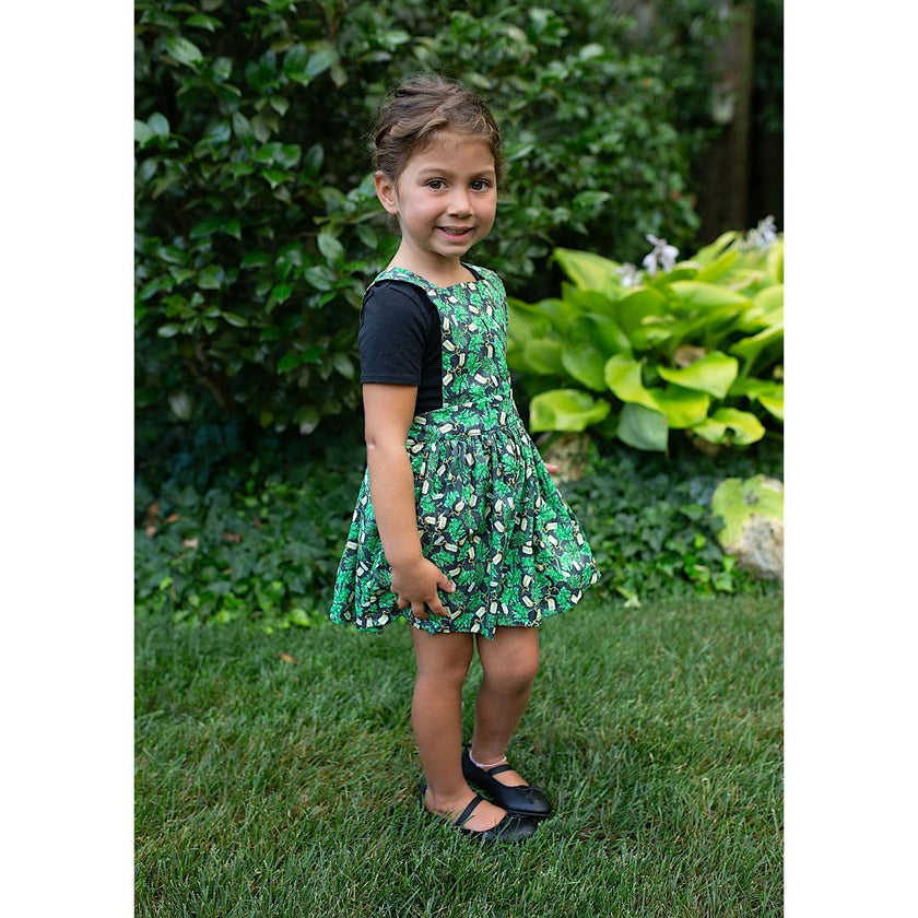 Pinafore Dress in Herbs