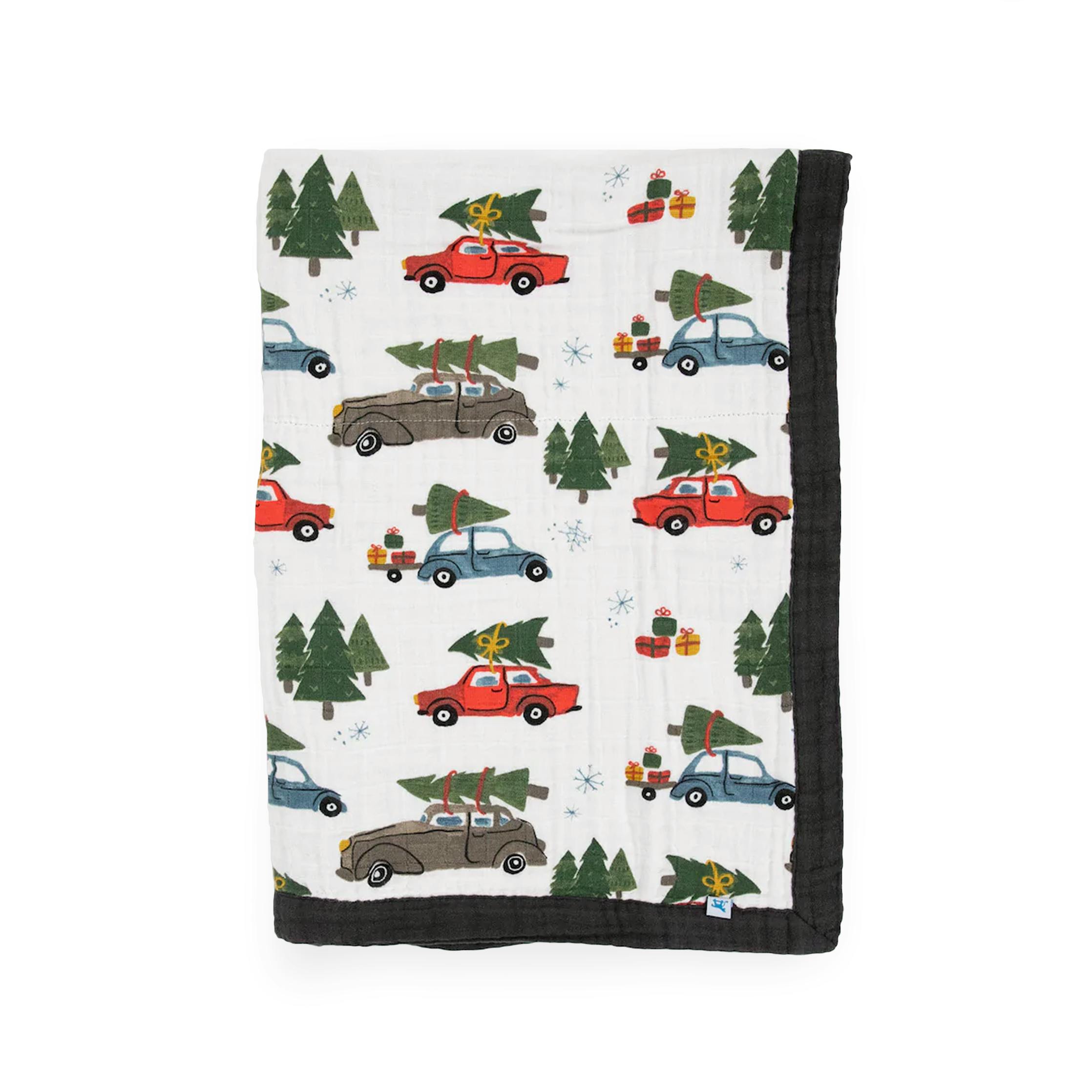 Cotton Muslin Baby Quilt - Holiday Haul