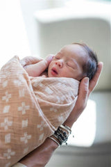 Ezra Cotton Muslin Swaddle Blanket Set (Woodland, Set of 2)
