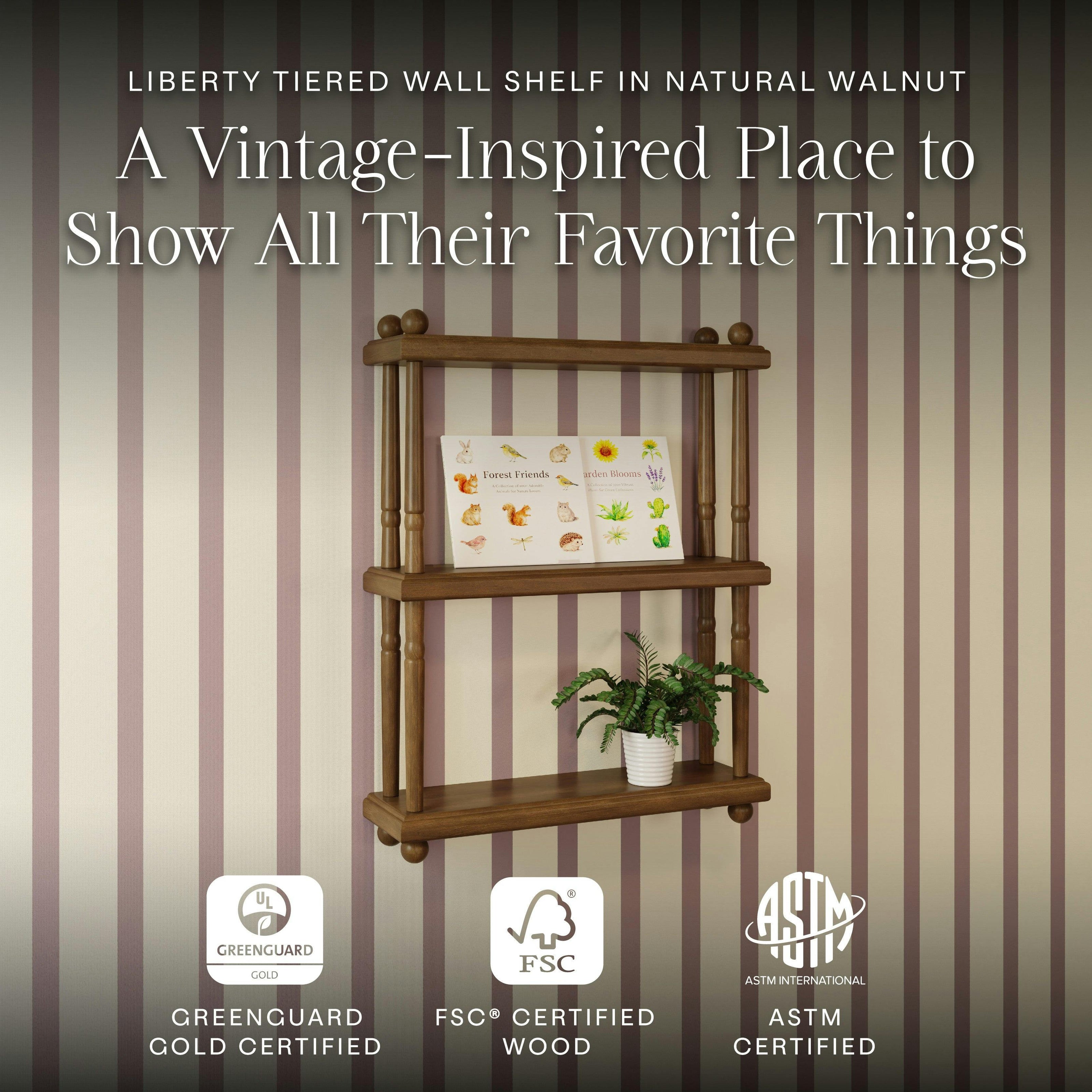 Namesake Kids Liberty Tiered Wall Shelf