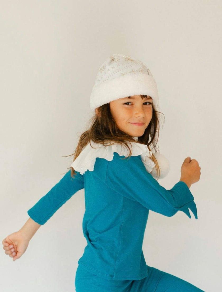 Jade Holiday Elf Pajama Costume- Christmas Gift for Kids - Cozy Cotton Stocking Stuffer