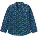 Printed Button Up Shirt, Blue