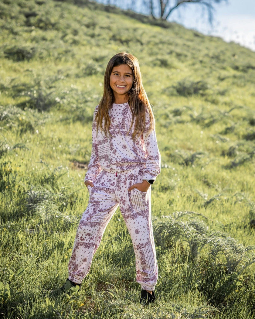 Prism Bandana Hacci Jogger - Pink Marshmallow