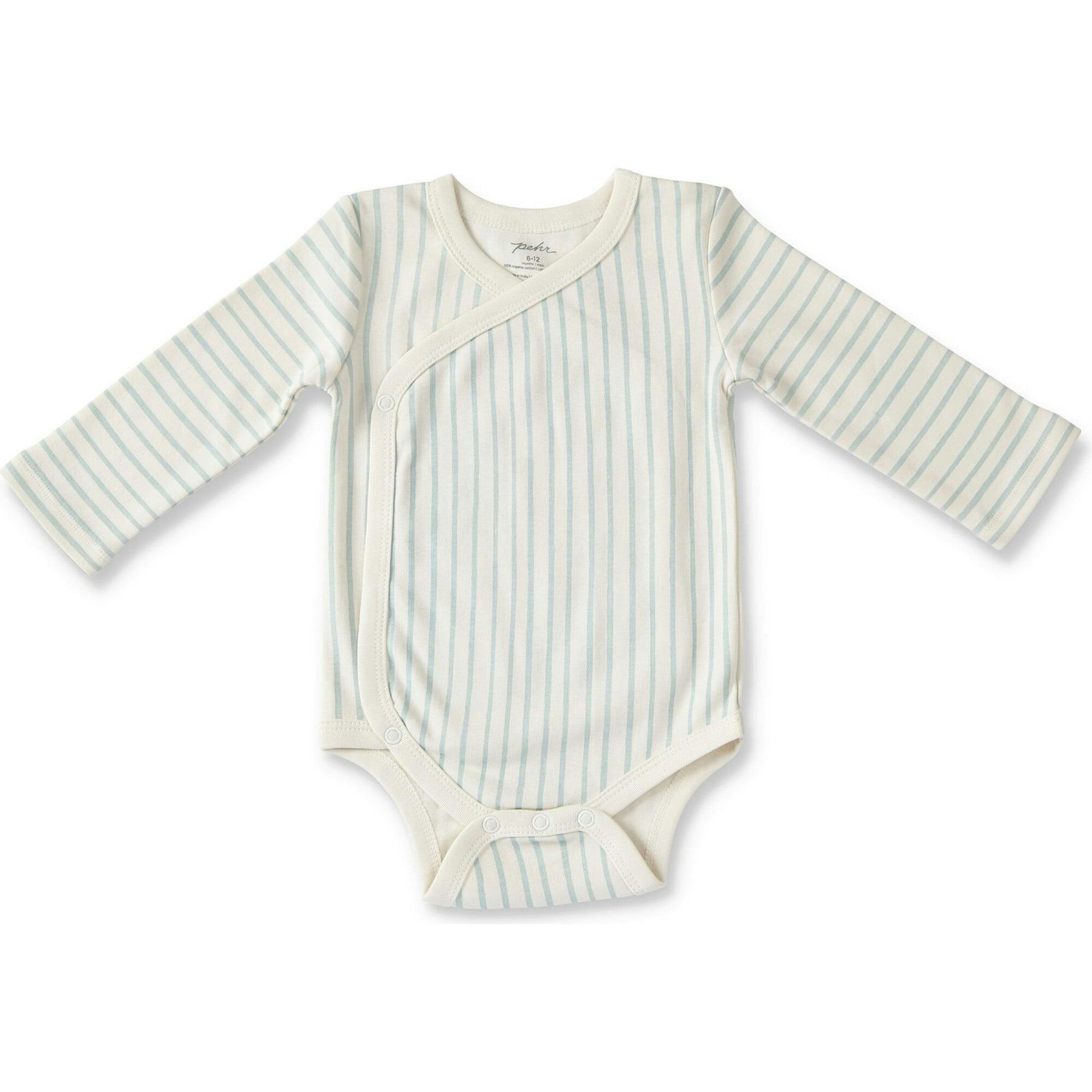 Stripes Away Print Kimono One-Piece, Beige