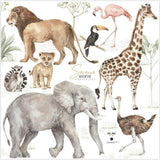 Savanna Animals Wonderland Wall Decal Set