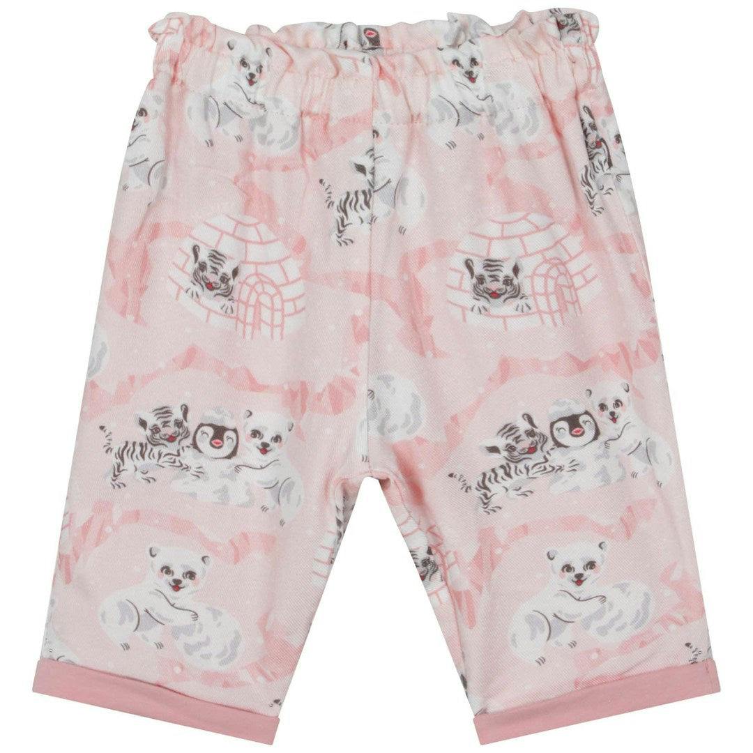 White & Pink T-Shirt + Trouser Set