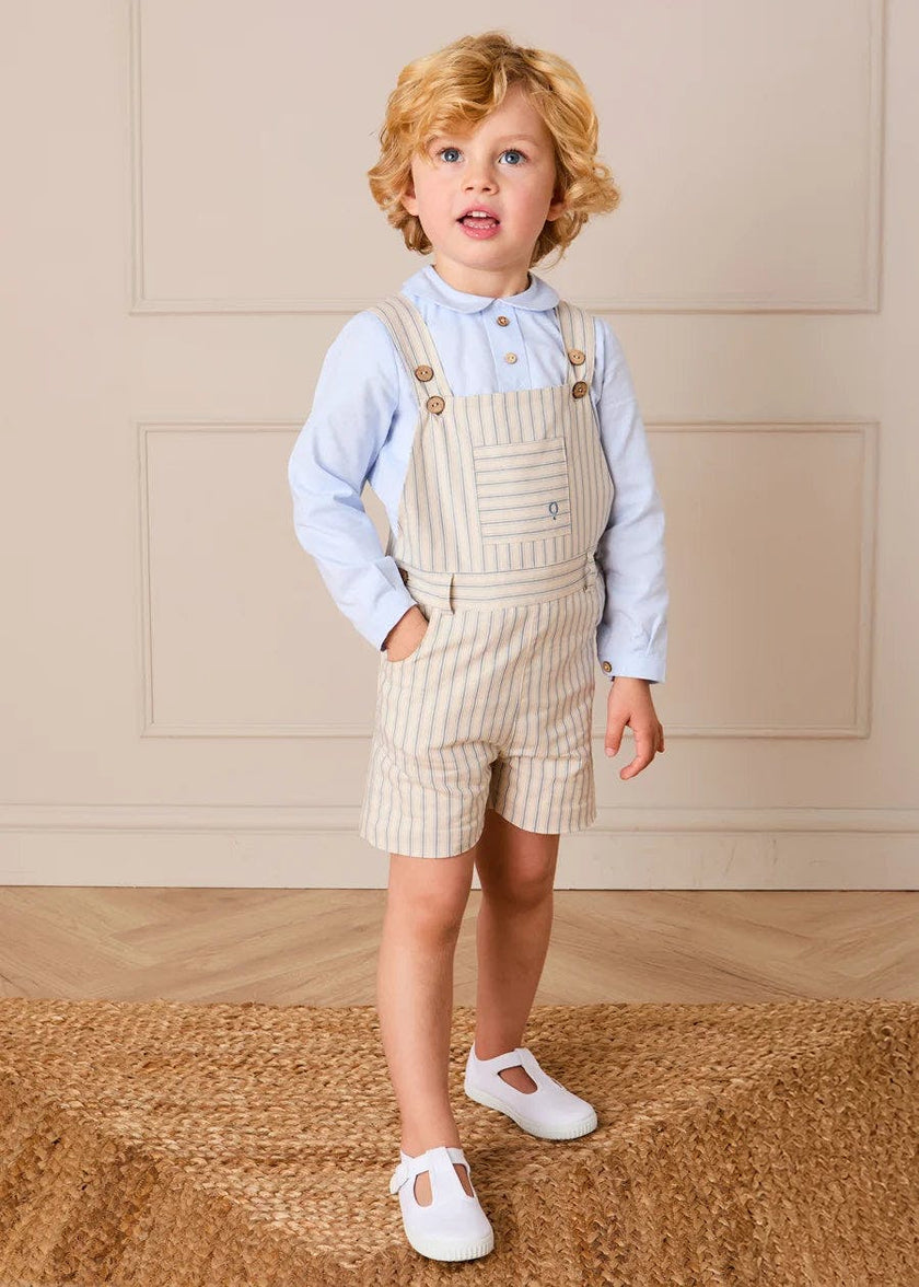 Blue Peter Pan Collar Shirt With Front Pleat (12mths-3yrs)