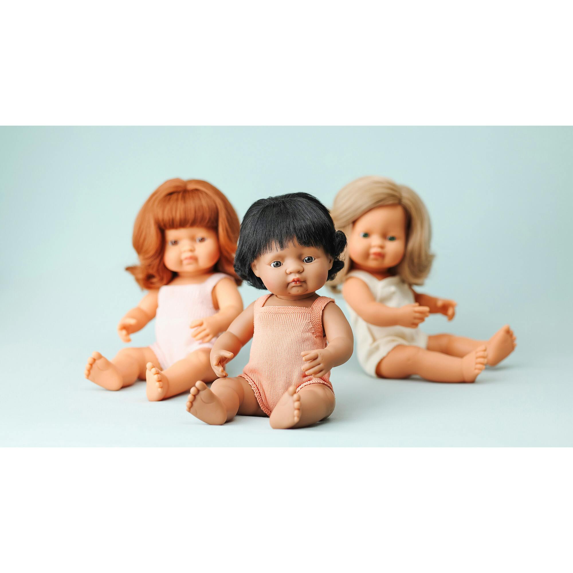 Colourful Edition Collection - Baby Doll Hispanic Girl 15” (salmon rompers)