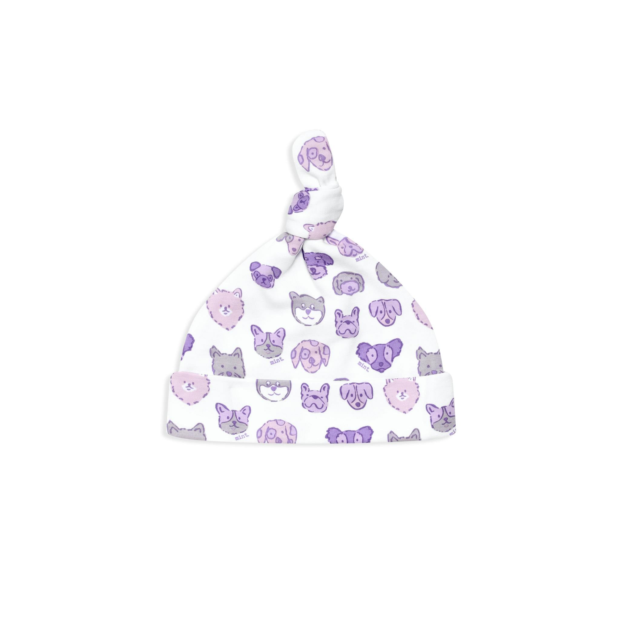Mini Woof Squad Lilac Baby Hat