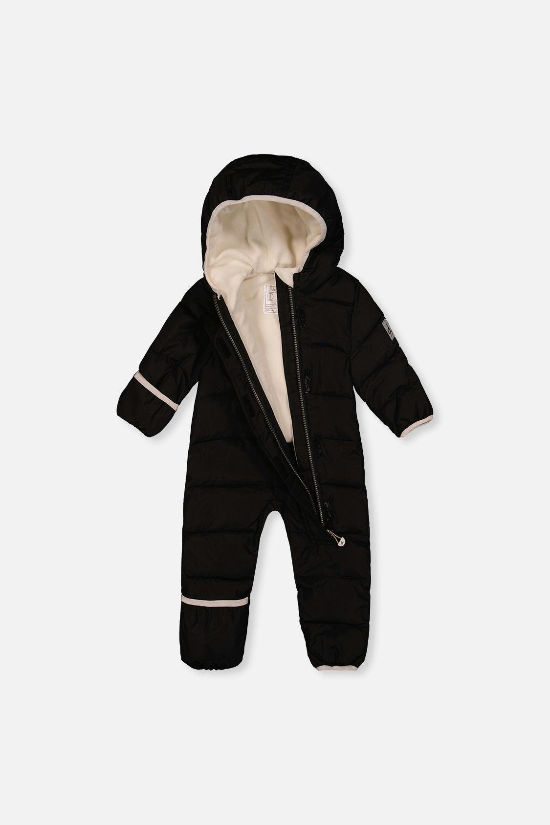 Baby Cloud One Piece Snowsuit Adapted For Car Seats Black