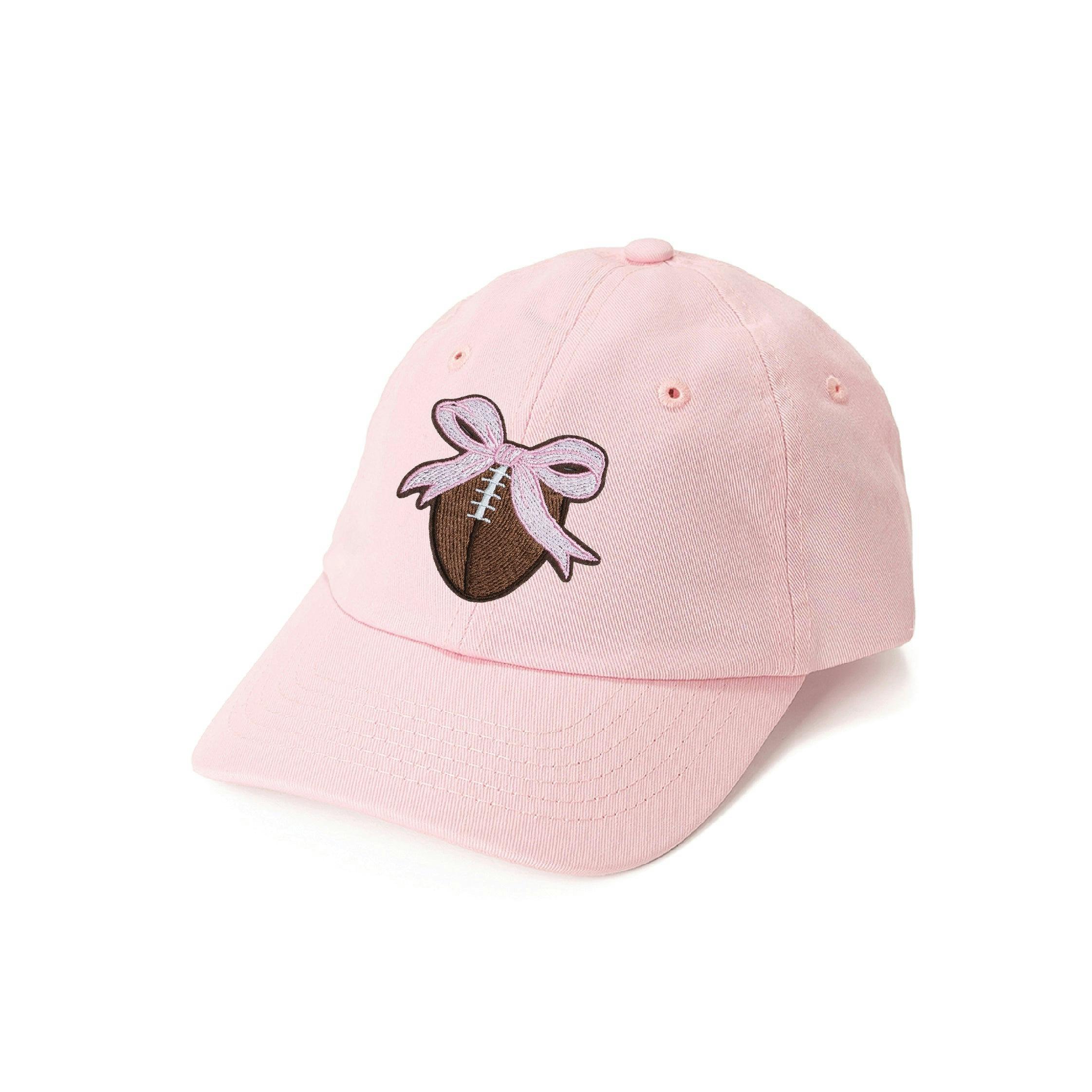 Football Bow Patch Baseball Hat