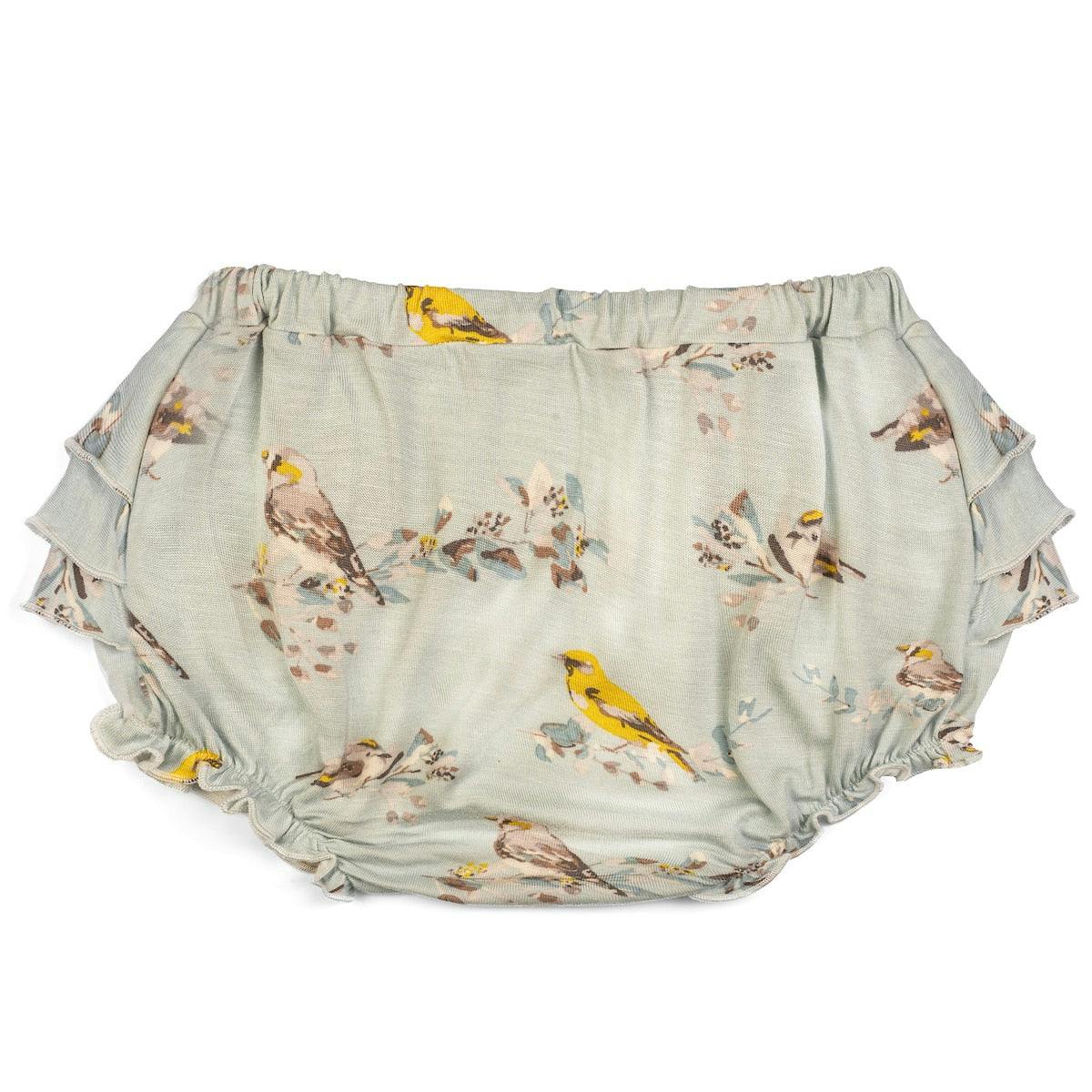 Blue Bird Bamboo Ruffle Bloomer