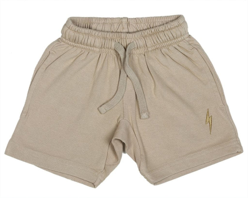 Kids Sweat Shorts - Stone Bolt