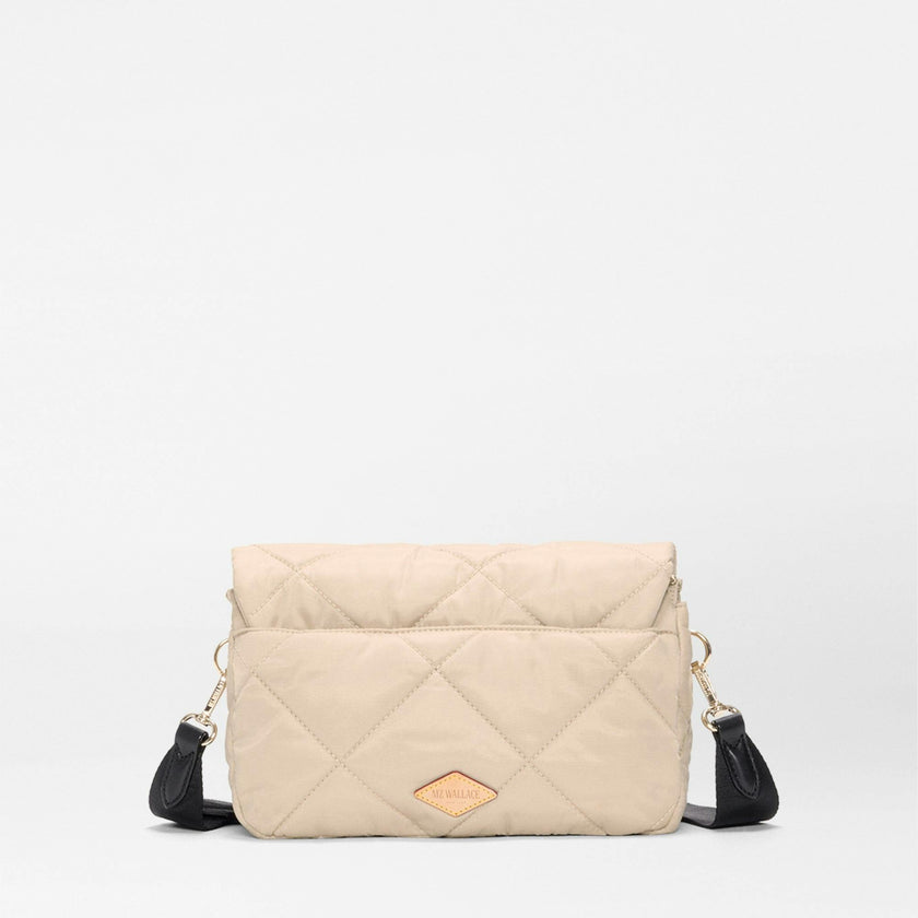 Buff/Black Madison Flap Crossbody